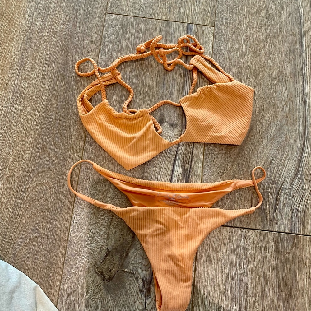 Frankies bikinis ribbed bikini set